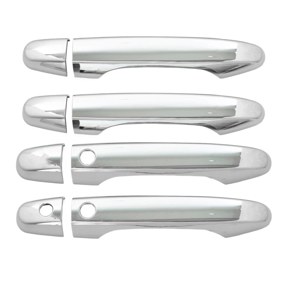 8 Pieces Chrome Exterior Side Door Handle Cover Trim Scratch Protector Replacement for CRV 2012‑2016