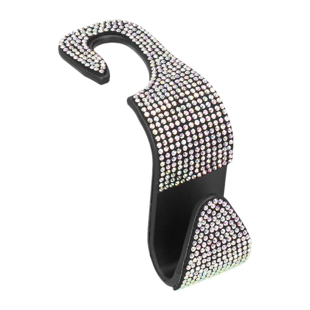 Car Hooks Bling Car Seat Backseat Hanger Decorative Bling Car Headrest Hangers with Rhinestones for Keys Purse BagColorful