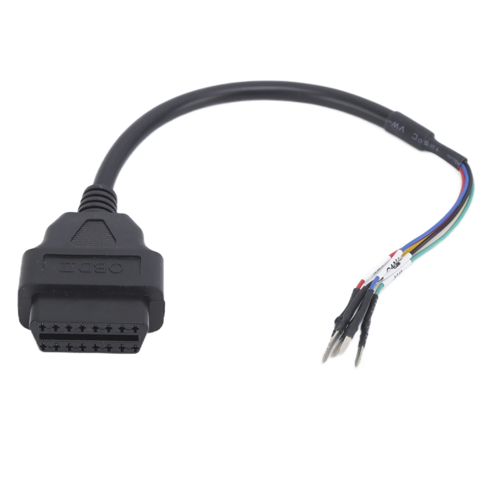 16Pin OBD Cable Connector Adapter ABS Black Motor Diagnostic Tool for Truck Vehicle Motorcycle