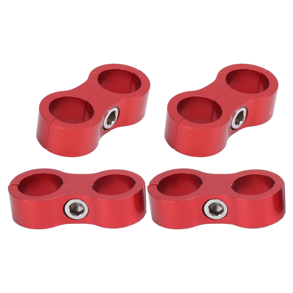 4PCS Hose Separator AN8 Automobile Oil Pipes Fixing Adapter Aluminum Alloy Universal