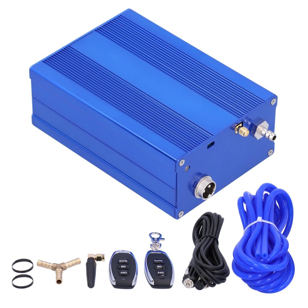 Car Exhaust Valve Kit Electric Remote Control Vacuum Controller Device Blue Automobile Components