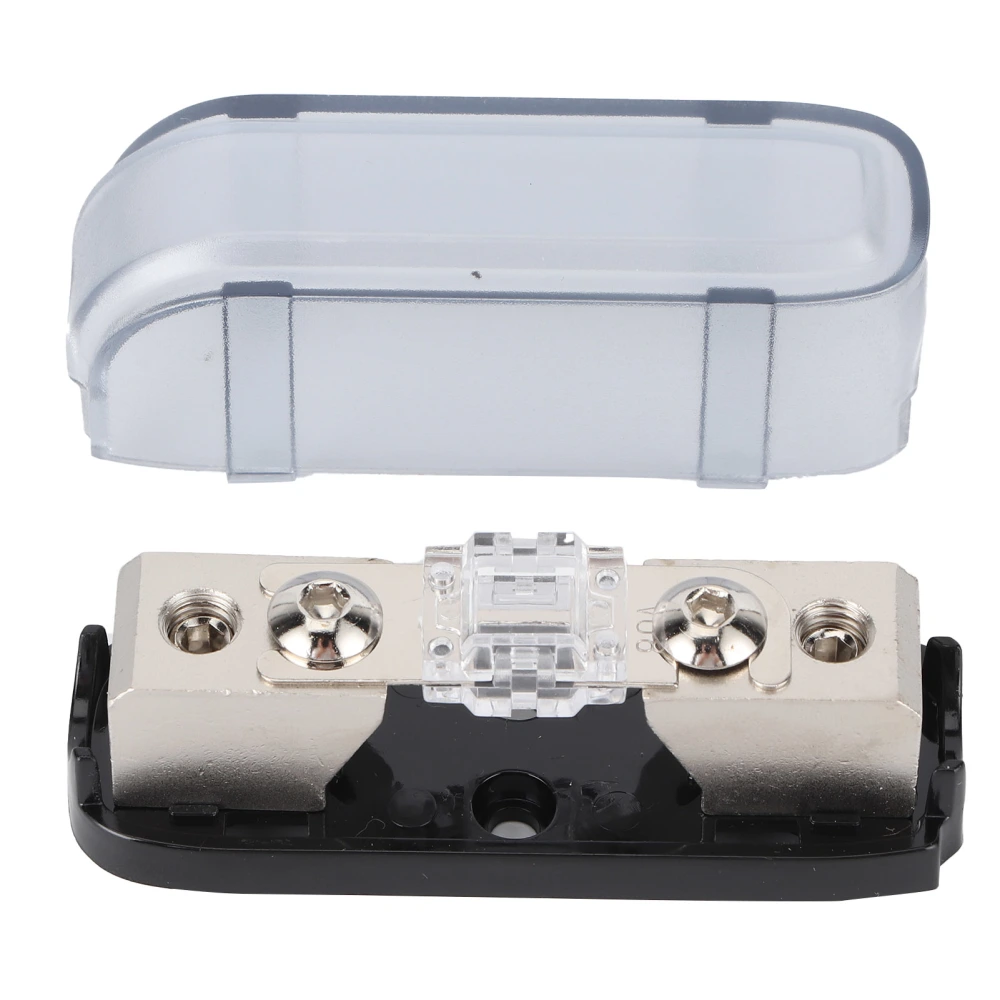 Stereo Audio Fuse Holder Single Way AGU Fuse Box Distribution Block for Car Boat RVWhite 80A