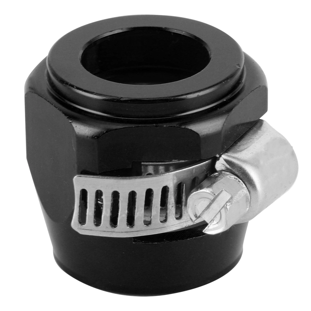 Hose Finishing Clamp Finisher Connector for Fuel/Oil/Diesel/Gas/Air/Water Pipe 10AN Aluminium AlloyBlack