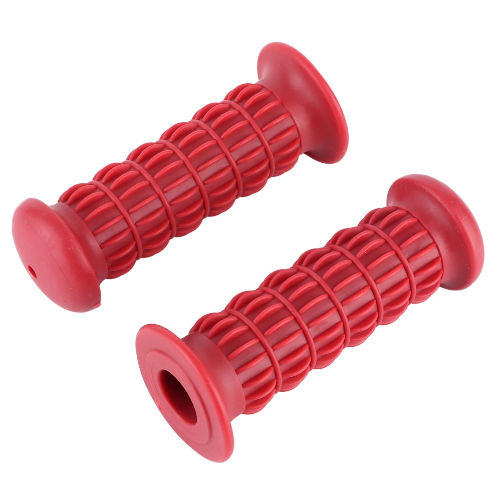 Motorcycle Rubber Handlebar Grip Universal Hand Bar Grips Fit for XL833/CB400/CG125 Motor BikeRed