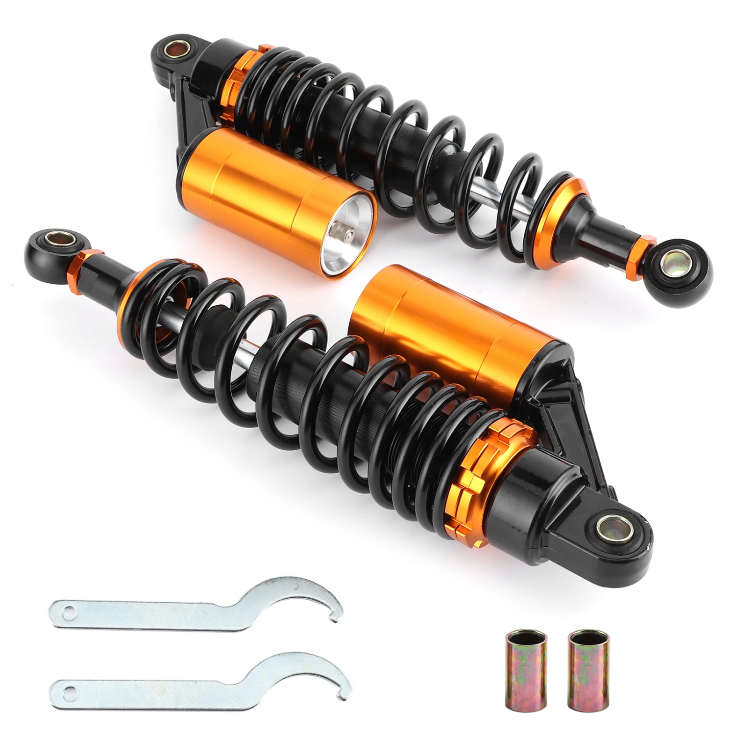 BuyWeek 2pcs 340mm/13.38in Air Shock Absorbers Rear Suspension Damper for Dirt Bike Motorcycle