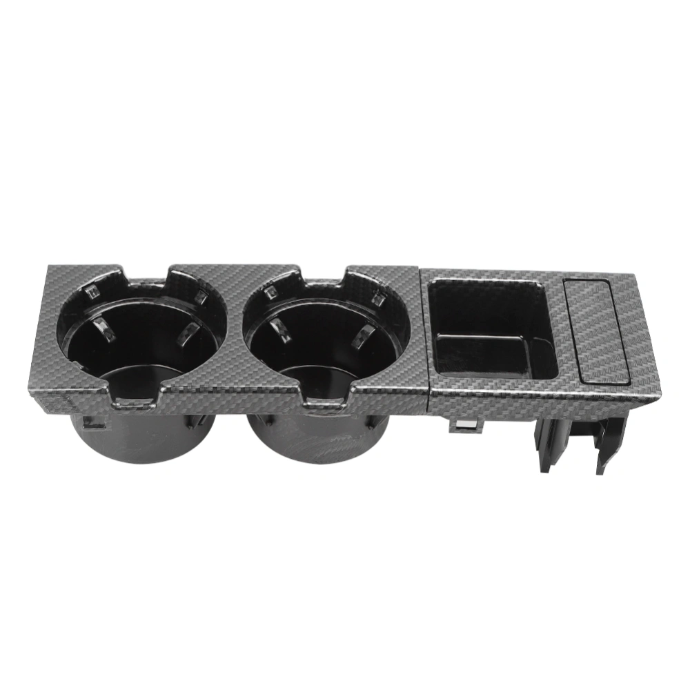 Center Console Drink Cup Coin Storage Holder 51168217953 51168217957 Fit for E46 3 Series 99‑06Carbon Fiber Style