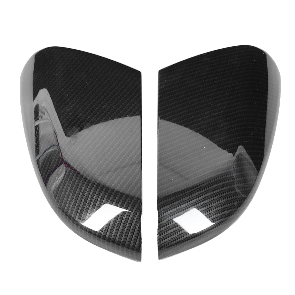 2pcs Side Rearview Mirror Cover Carbon Fiber Style Decorative Housing Fit for Honda Civic 10th 16‑19