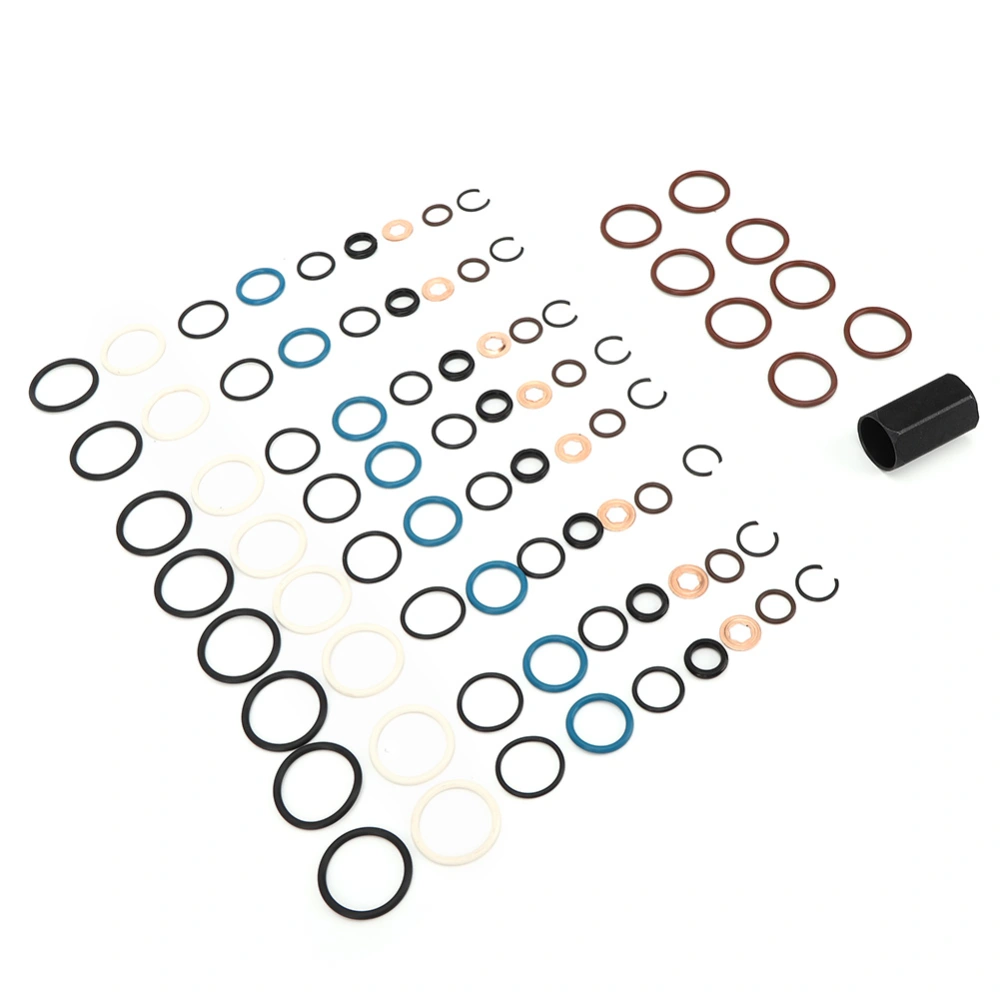 Diesel Rail Leak Repair Kit Tool O Rings &amp; Injector Seal Fit for Ford 6.0L Powerstroke