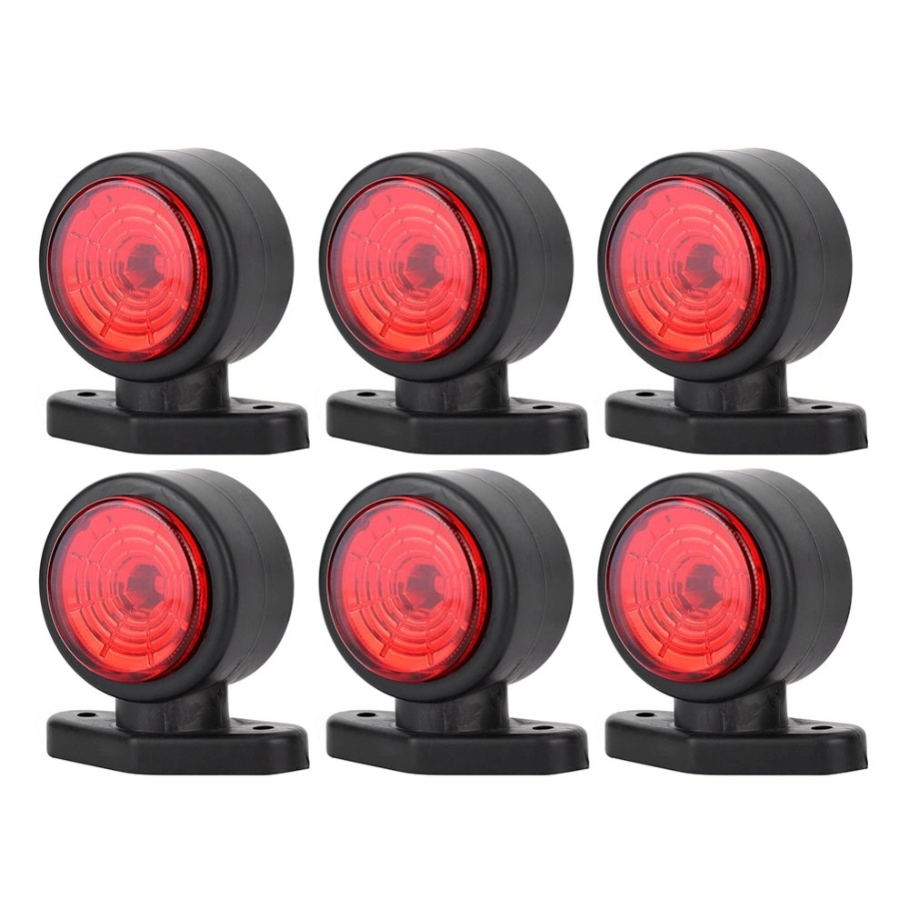 BuyWeek 6pcs LED Car Truck Side Marker Light Indicator Signal Lamp 12V-24V