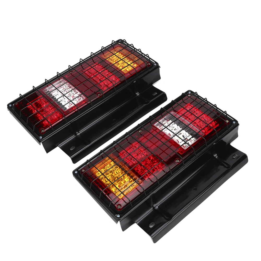 2pcs 12V 32LEDs Waterproof Taillight Super Bright Rear Light Lamp for Truck Trailer Boat