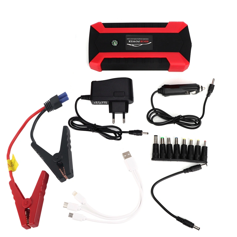 BuyWeek 20000mAh Multifunctional Car Jump Starter 3 USB Charger Battery 12V Power Bank 110V 240V(EU Plug )