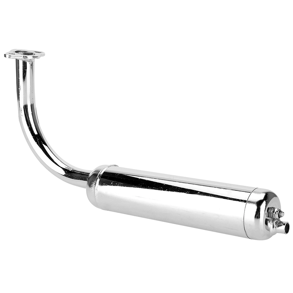 BuyWeek Motorized Bicycle Bike Engine Exhaust Pipe Muffler Fits for 48cc 66cc 70cc 80cc
