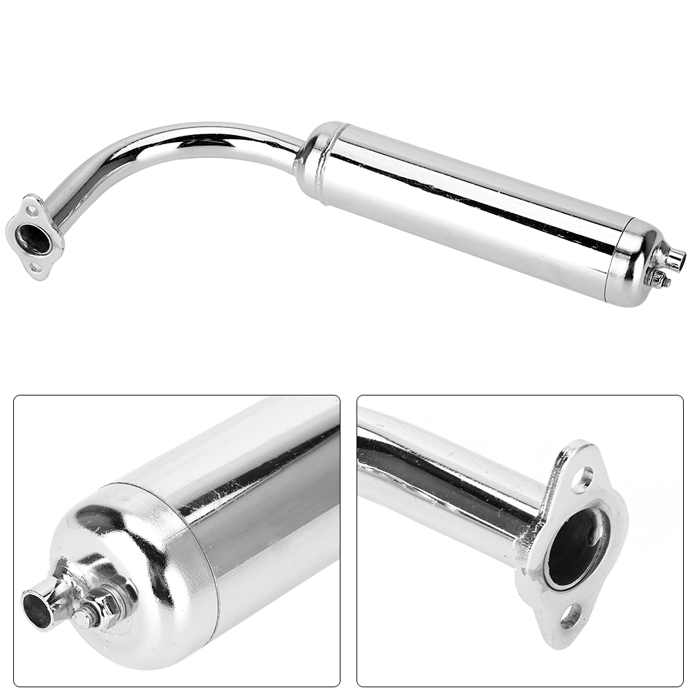 BuyWeek Motorized Bicycle Bike Engine Exhaust Pipe Muffler Fits for 48cc 66cc 70cc 80cc
