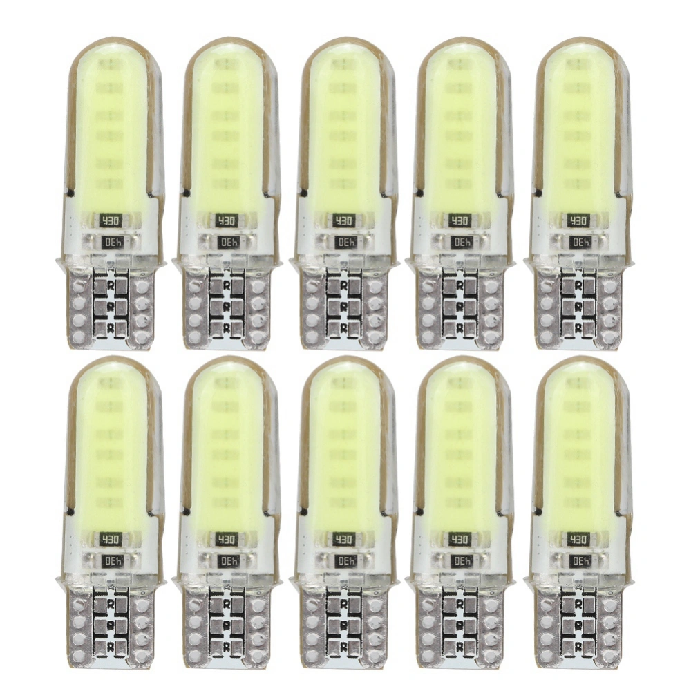 BuyWeek 10pcs T10 COB Double sided Silica Gel Car Marker Lamp Vehicle Parking Side Light (Green)