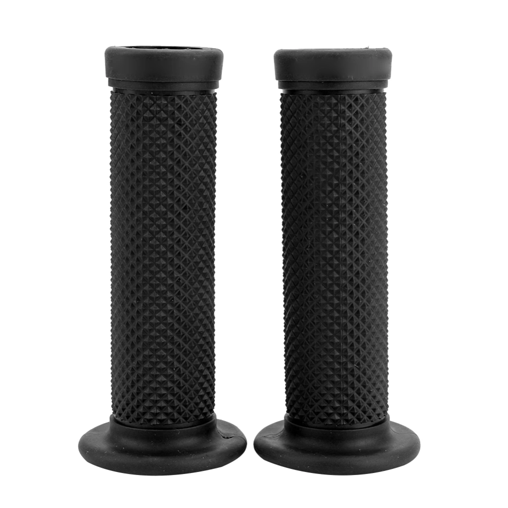 2Pcs 22mm Universal Vintage Motorcycle Handlebar Grips Star Decor Handle Bar Ends(Black)