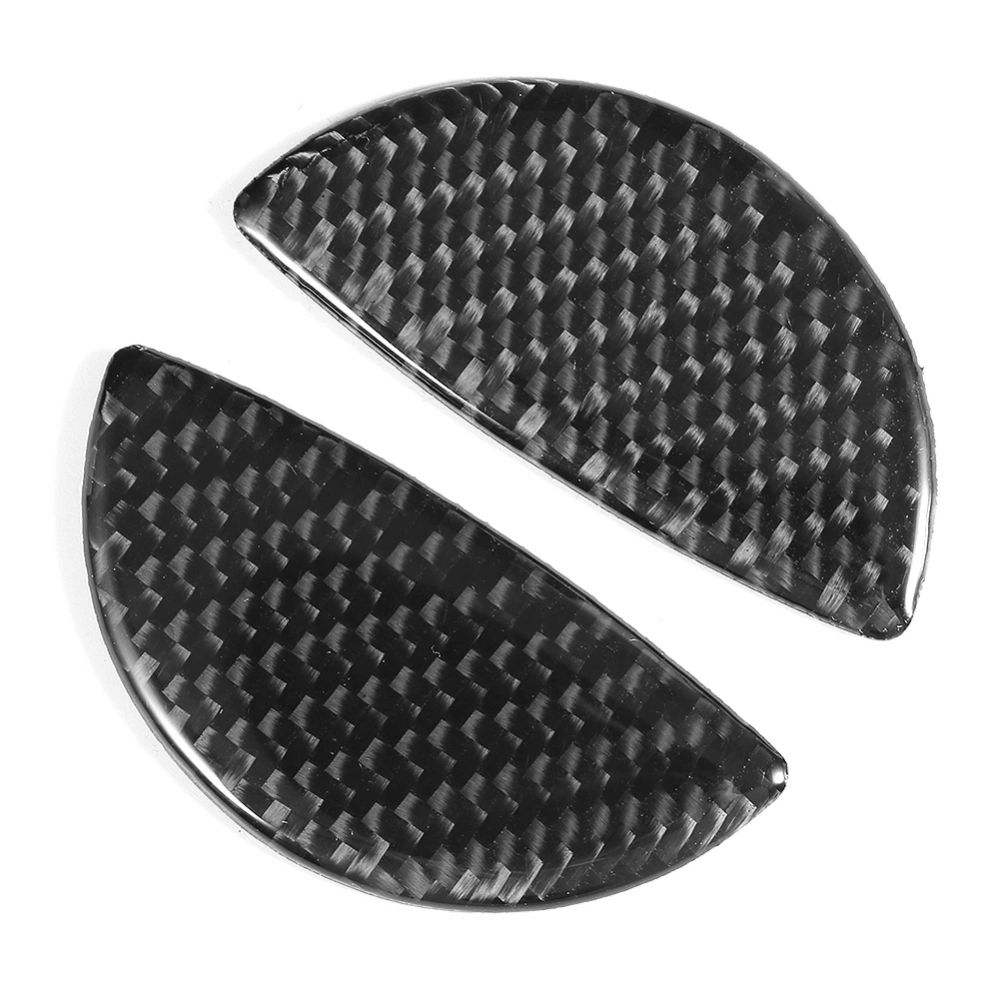 2pcs Carbon Fiber Car Interior Door Handle Cover Sticker Trim Fit For Mini Cooper R55/R56/R60