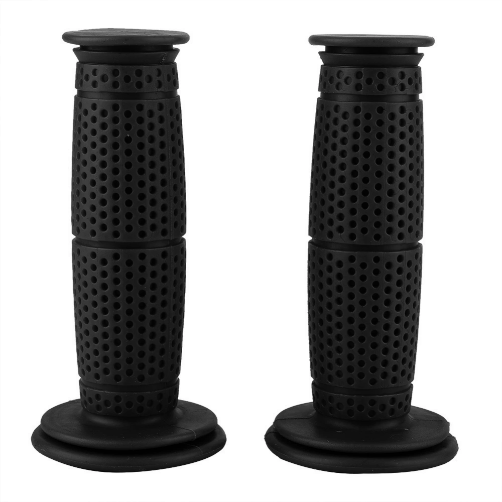 2Pcs 22mm TPU Motorcycle Bike Handlebar Hand Grips Accessories(black)