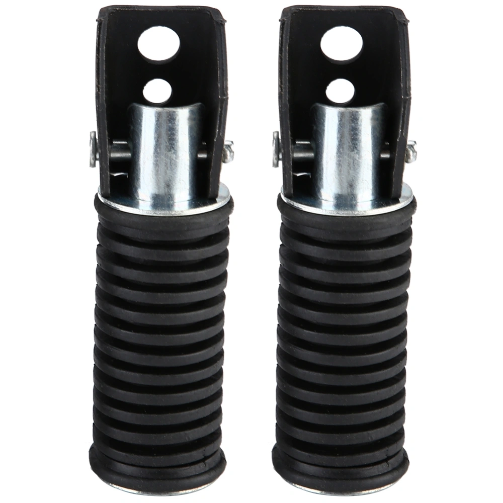 Pair of Motorcycle Rear Passenger Foot Pegs Pedal Footrest for Suzuki GN125/QJ25/GS125/GT125-5