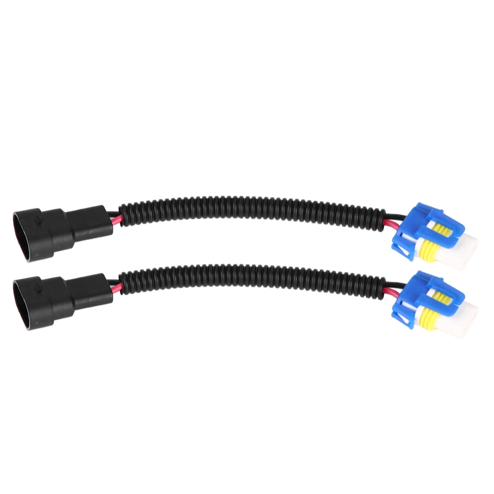 2Pcs 9006 Ceramic Connector Plug Socket Extension Wiring Harness Sockets Adapter