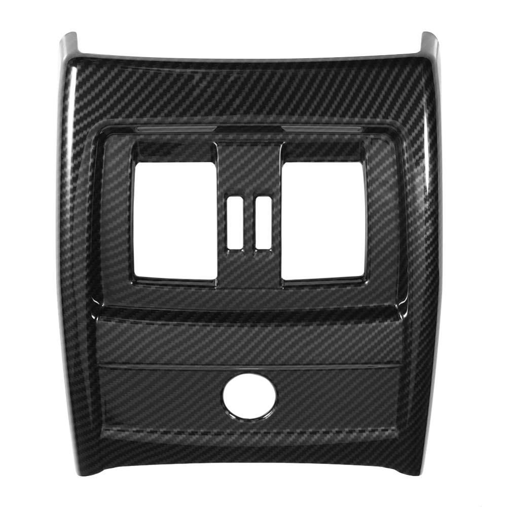 Carbon fiber Style Rear Seat Air Conditioning Vent Cover Trim for BMW 3 4 Series F30 F34 13-18