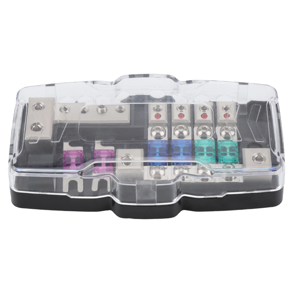 Car Audio Stereo ANL Blade Fuse Holder Distribution Blocks 0/4GA 4 Way Fuses Box Block 30A 60A