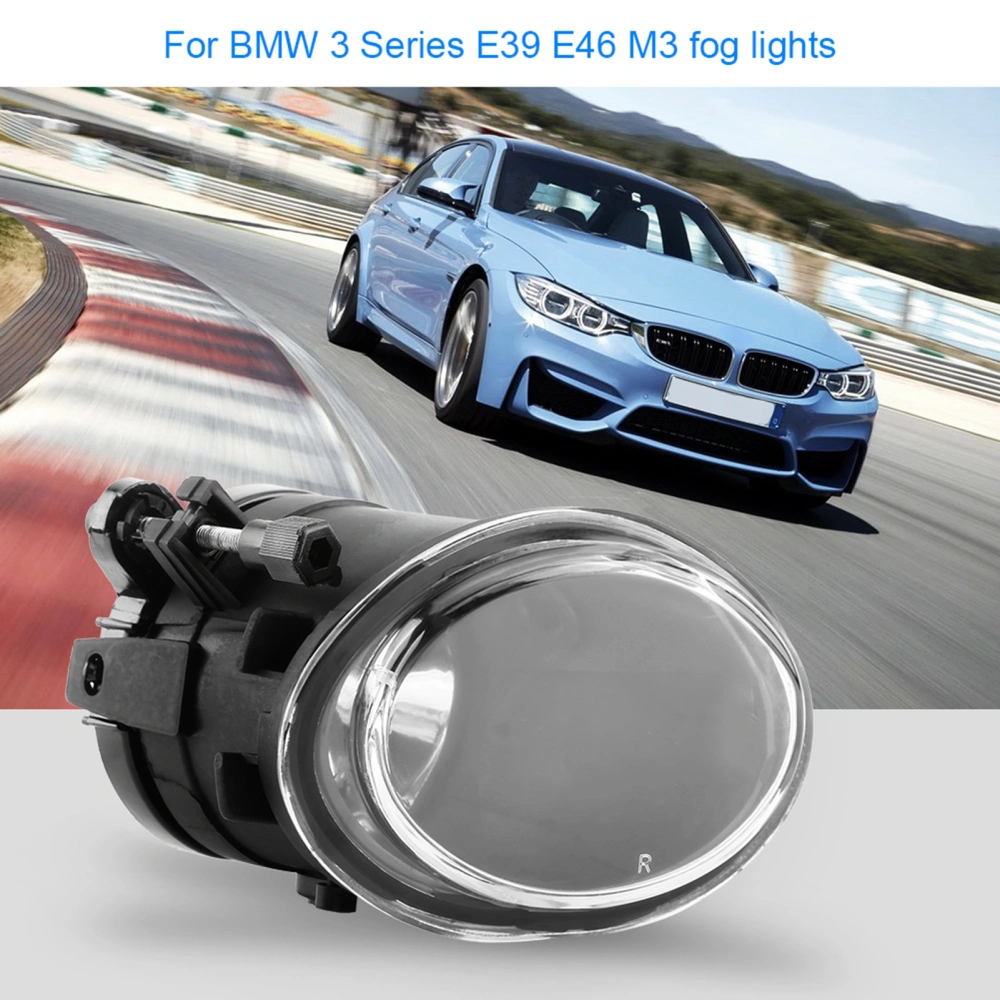 1 Pair Car Driver Left Right Front Bumper Fog Lights Lamp For 3 Series E39 E46 M3 2001‑2006