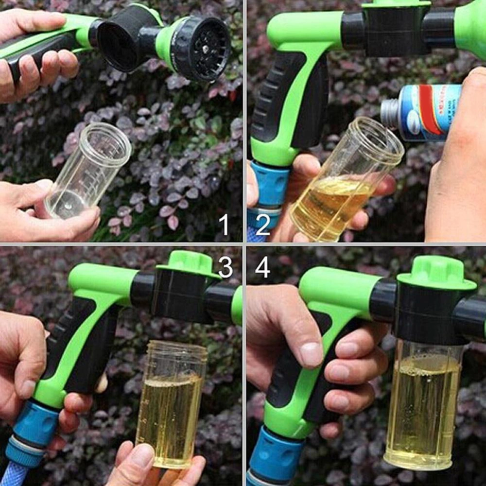 Portable Auto Foam Lance Water Gun High Pressure Nozzle Jet Car Washer Sprayer Cleaning Tool