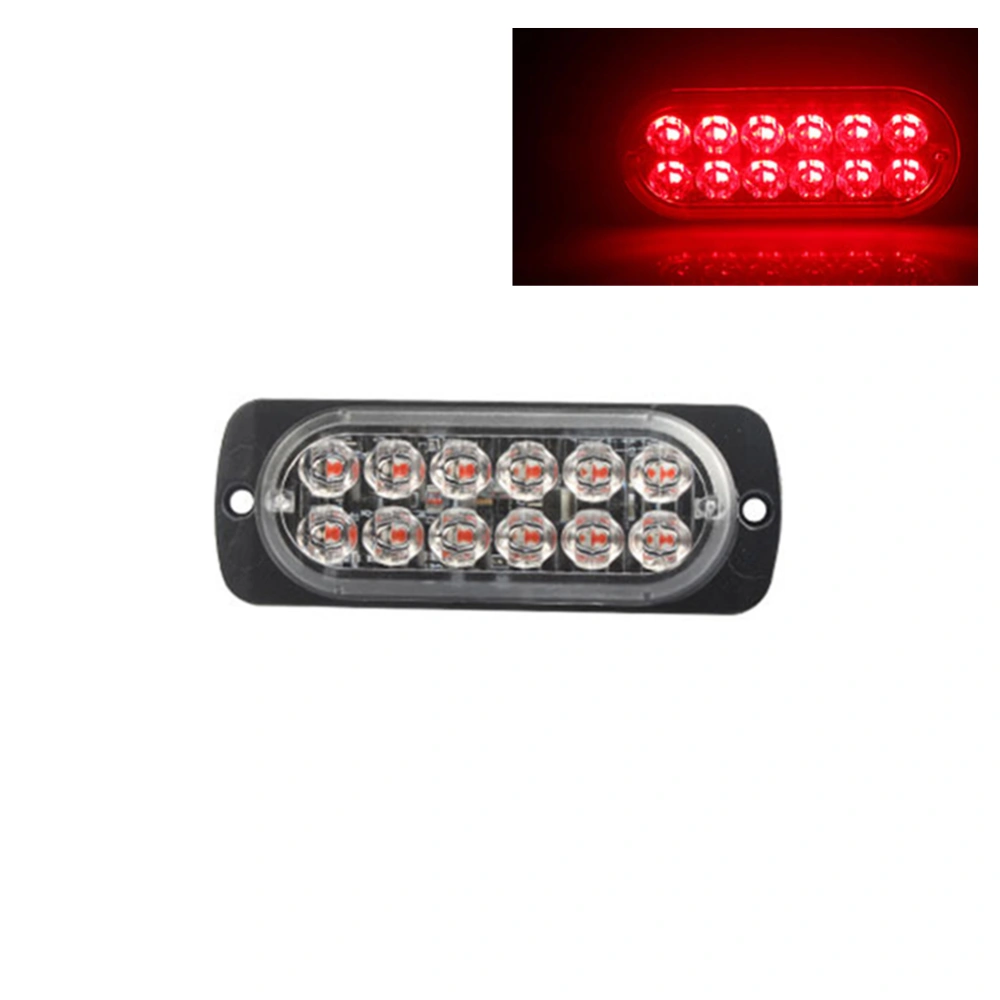 12 LED Truck Car Flash Strobe Emergency Warning Light 12-24V Side Flashing Lights