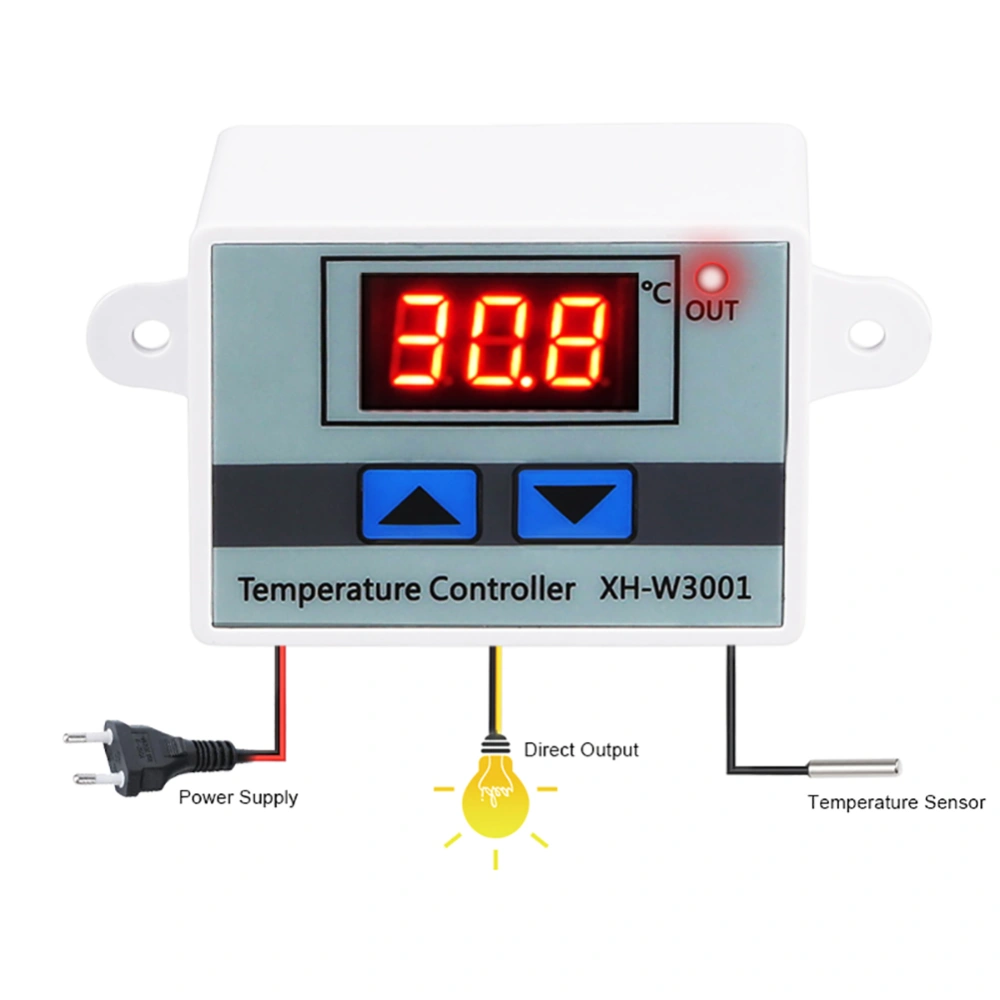 12/24/220V 10A Microcomputer Digital LED Temperature Controller Thermostat Control Switch And Probe