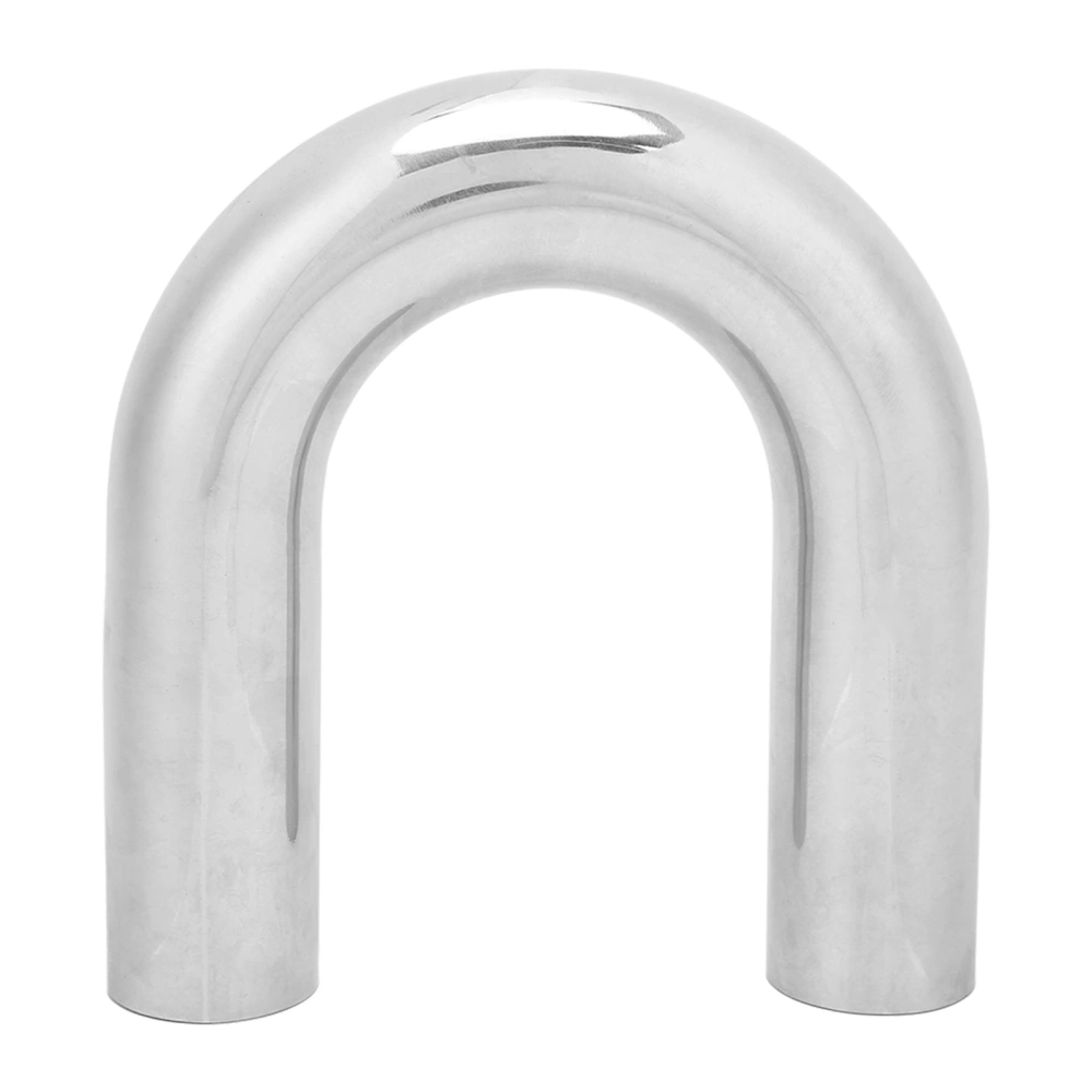 BuyWeek 180 Degrees Bend Exhaust Pipe Elbow Stainless Steel 1.75in OD 16 Gauge 1.5mm Wall 1.5D 153mm Radius for Exhaust System