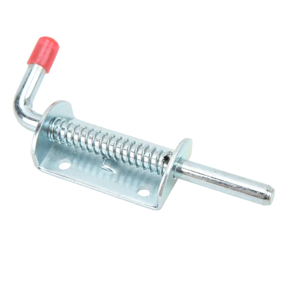 Trailer Spring Pin Latch Iron Galvanized 10mm Diameter Barrel Bolt Latch for Trailers RVs Caravans