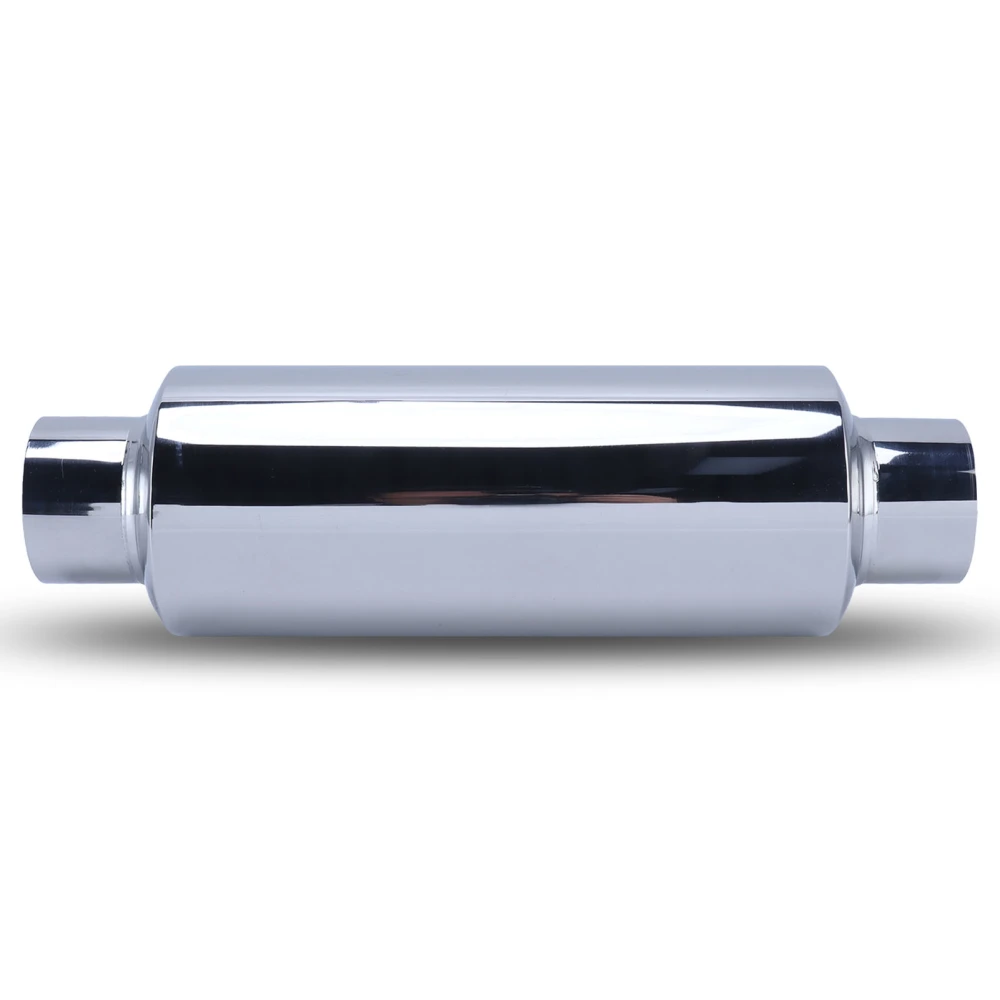 Universal Exhaust Muffler Stainless Steel 2.5in Inlet 2.5in Outlet Straight Through Muffler for Car