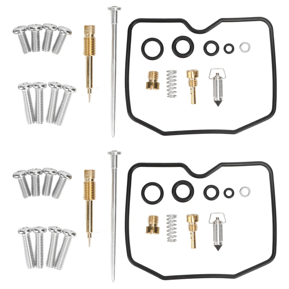 2 Sets Motorcycle Carburetor Rebuild Repair Kit Replacement for Vulcan 500 EN500C LTD 1996‑2009