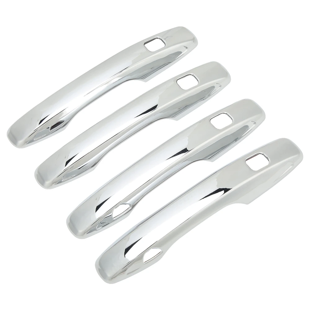 4PCS Exterior Door Handle Cover Smart Keyless Entry ABS Chrome Silver Replacement for XC60 2018‑2021