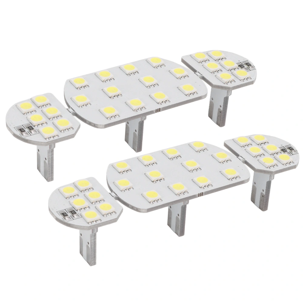 6PCS Car Inside Roof Reading Light Board 48 LEDs White Lighting Replacement for Peugeot 30008 4008 308