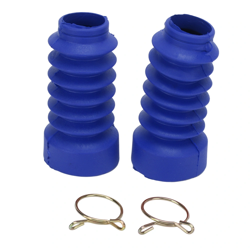 BuyWeek 2PCS Motorcycle Front Shock Absorber Dust Cover Rubber Replacement for DIO 18/27/28/34/35Blue