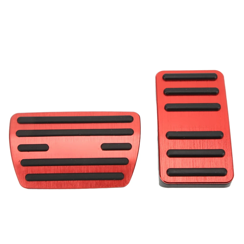 2PCS Accelerator Brake Pedals Combination Anti Slip Foot Plate Replacement for Accord 10 2018‑2021Red