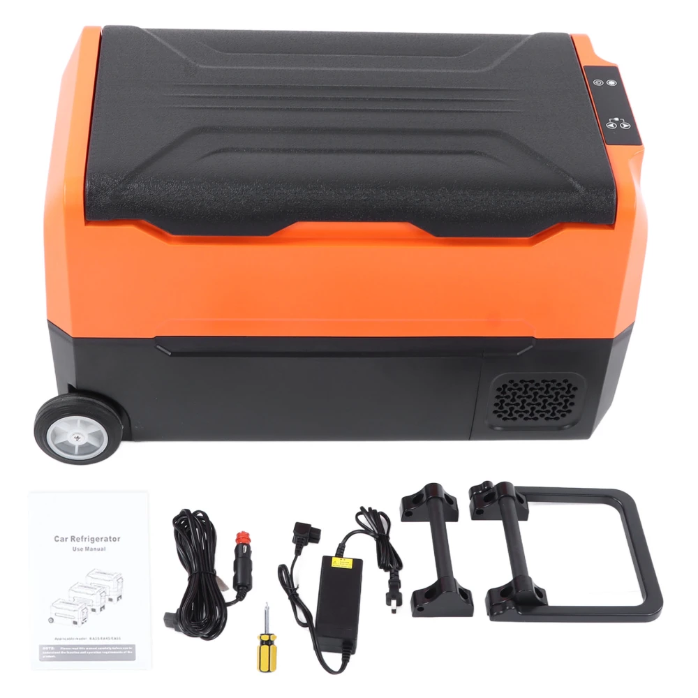 BuyWeek Portable Freezer 35L Car Refrigerator ‑30℃‑+70℃ Dual Zone for Outdoor Travel Camping US Plug 100‑240V