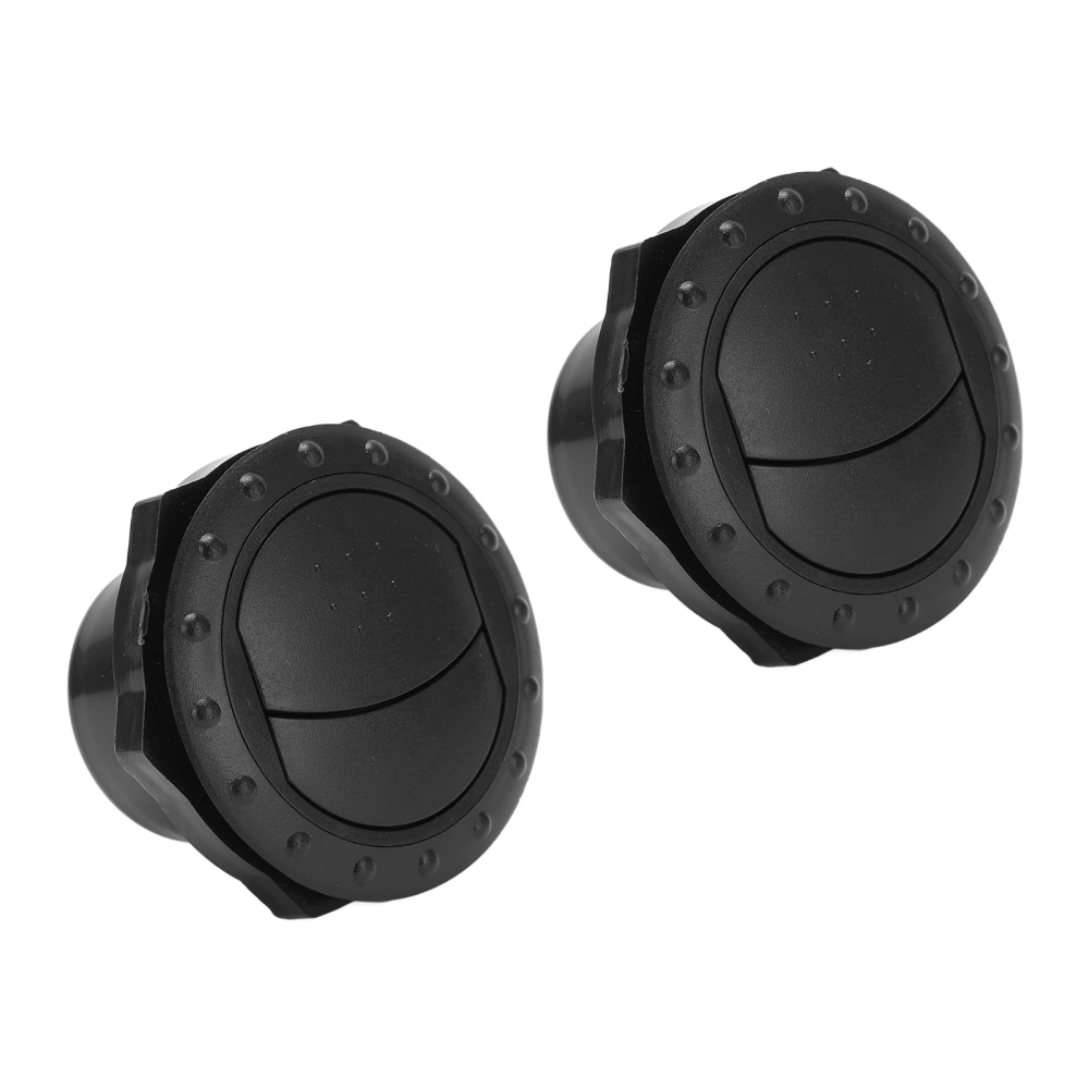 BuyWeek 2pcs Air Conditioning Outlet Black Round ABS Universal A/C Vent for RV Boat Bus Car