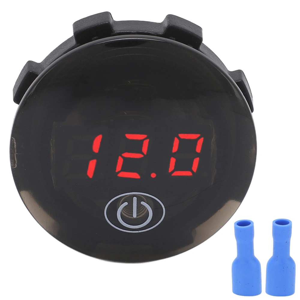 Car Volt Meter Clear Stable Display Waterproof Simple Installation Anti Vibration Vehicle Voltage Gauge