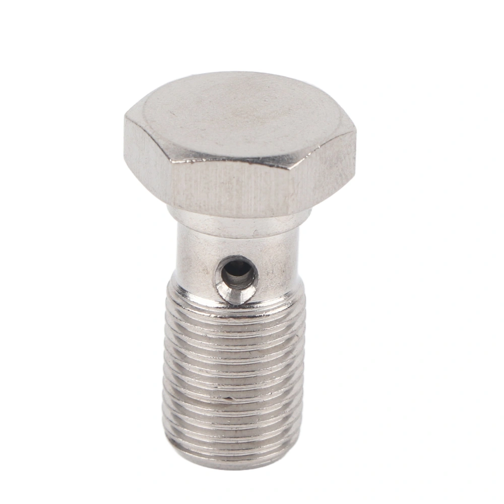 BuyWeek 0.8in Banjo Bolt Fitting M10x1.0 Stainless Steel Corrosion Resistant Accessory for Car