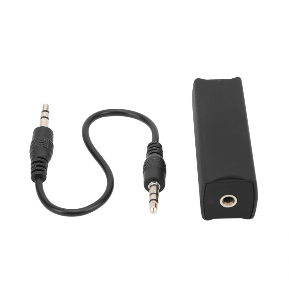 BuyWeek 3.5mm/0.14in Ground Loop Noise Filter Isolating Black 20HZ‑20KHZ for Car Home Stereo System