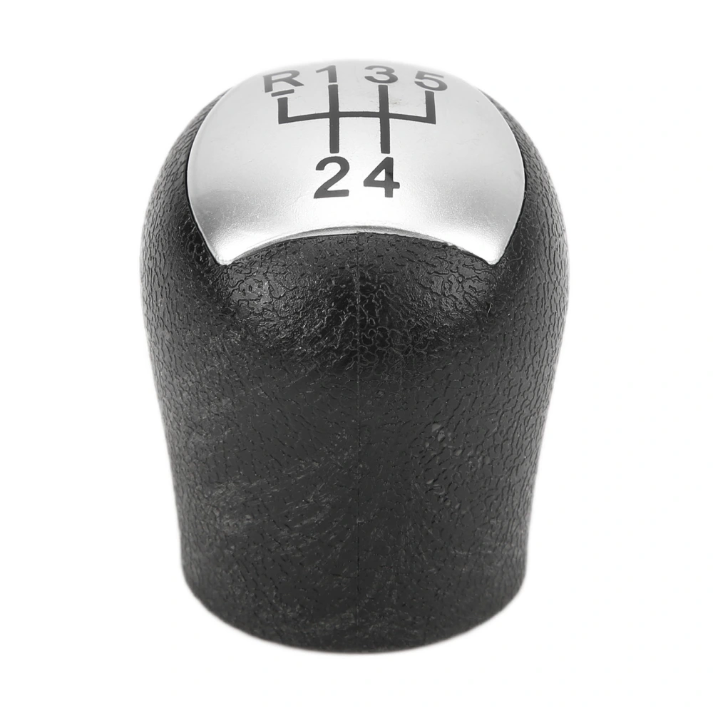 Car Gear Shift Knob Anti Wear Corrosion Resistant Replacement for KANGOO 2006‑2008Silver Black