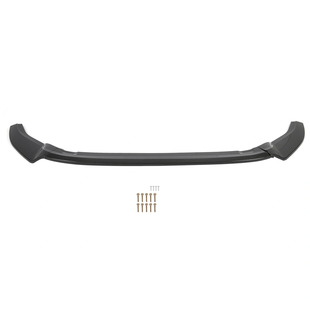 BuyWeek 3pcs for Maxton Style Front Bumper Splitter Lip ABS Replacement for MK7 R 2013‑2016Carbon Fiber Style