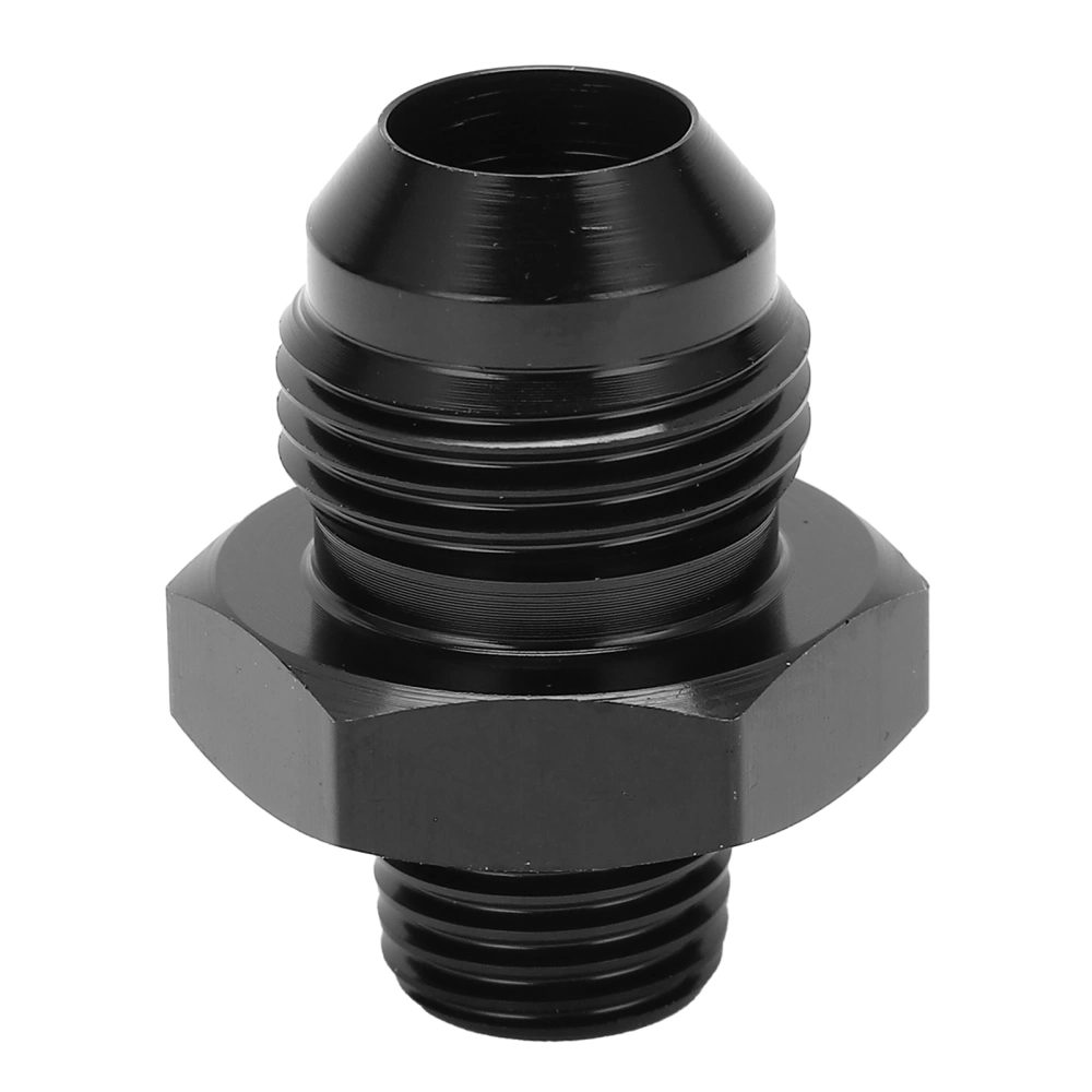 Fuel Line Straight Adapter 8 AN to 1/4 NPT Fluid Hose Fitting 6061‑T6 Aluminum Black Anodized