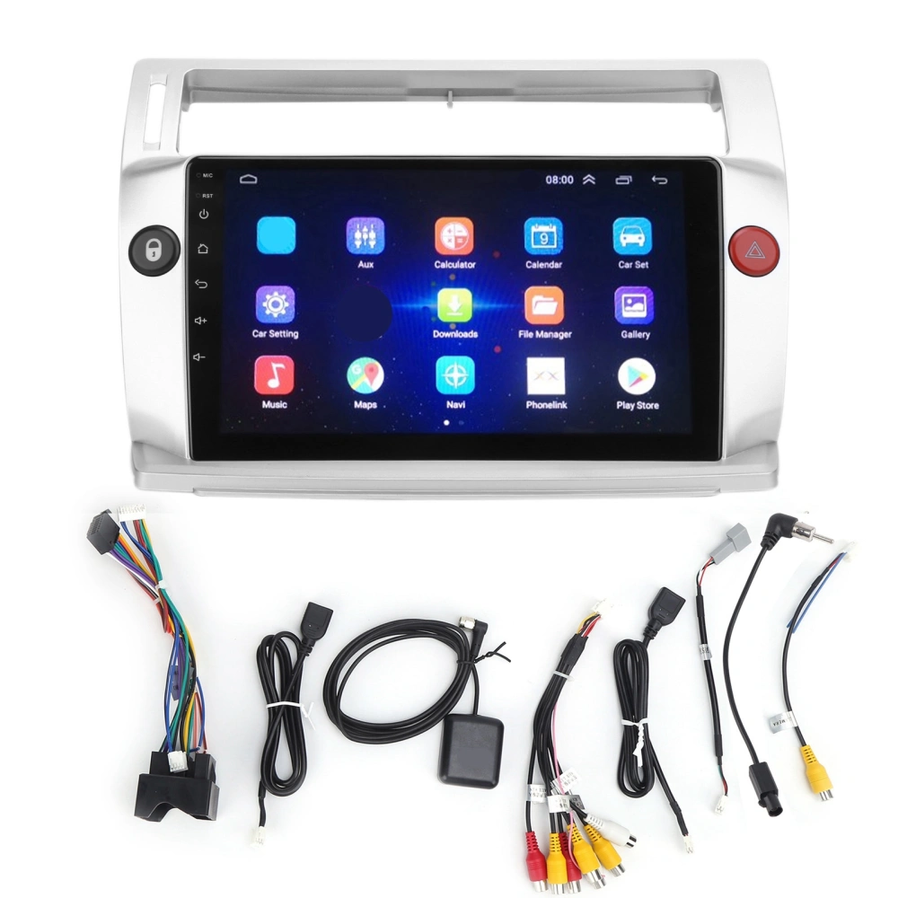 9in Car Stereo Touch Screen Navigation for Android10.0 Replacement for Citroen C4 CTriomphe CQuatre 20042009(1+16 )