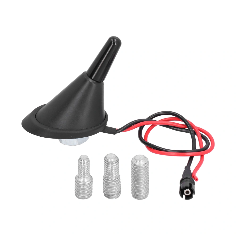 1.2in Car Roof Antenna Short Aerial with 3 Thread Adapters Universal Auto Accessory