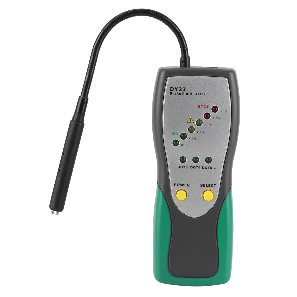 Automobile Digital Brake Fluid Tester with 30mm Gooseneck Probe Double Alarm System