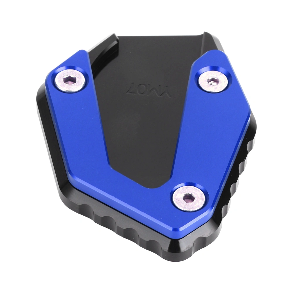 Kickstand Extension Pad Anti Slip Side Stand Support Fit for Yamaha MT 07/FZ 07/TRACER 700 2014-2019(Blue )