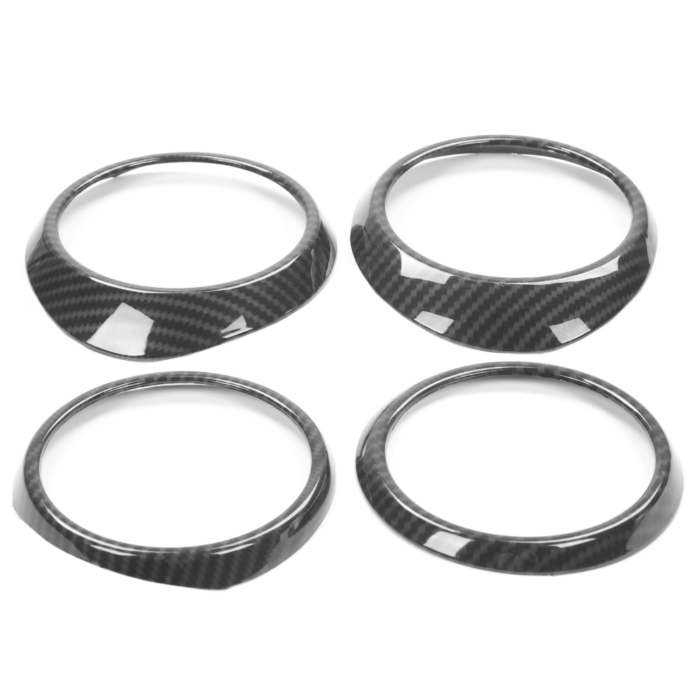 Central Control Air Outlet Trim Rings Carbon Fiber Style Decoration Fit for Tacoma 2016-2020